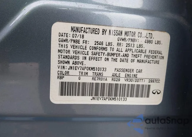 JN1EV7AP0KM510133: 44167572