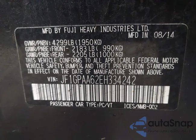 JF1GPAA62EH334242: 44167603