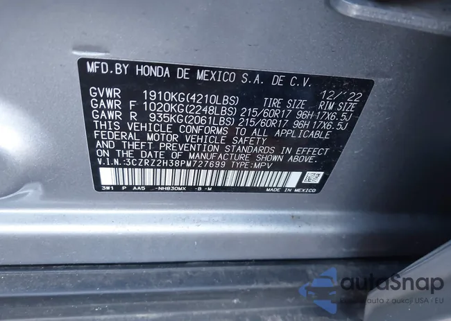 3CZRZ2H38PM727699: 44167643