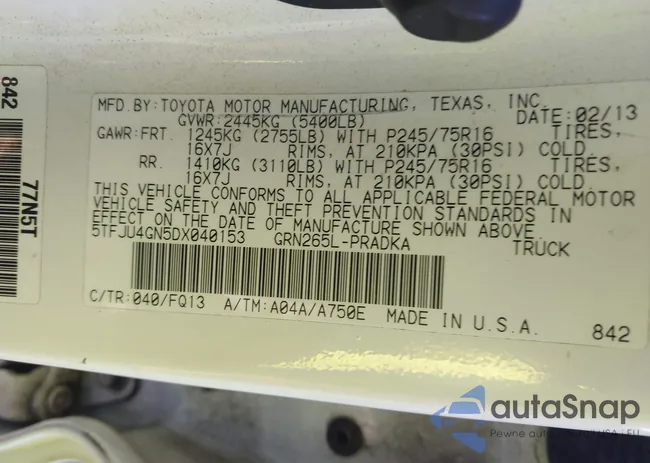 5TFJU4GN5DX040153: 44167659