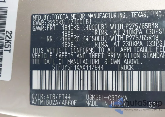 5TFUY5F1XAX117844: 44167744