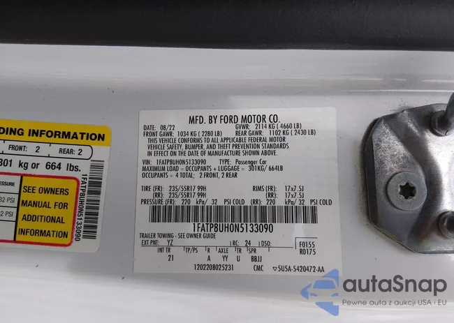 1FATP8UH0N5133090: 44167764