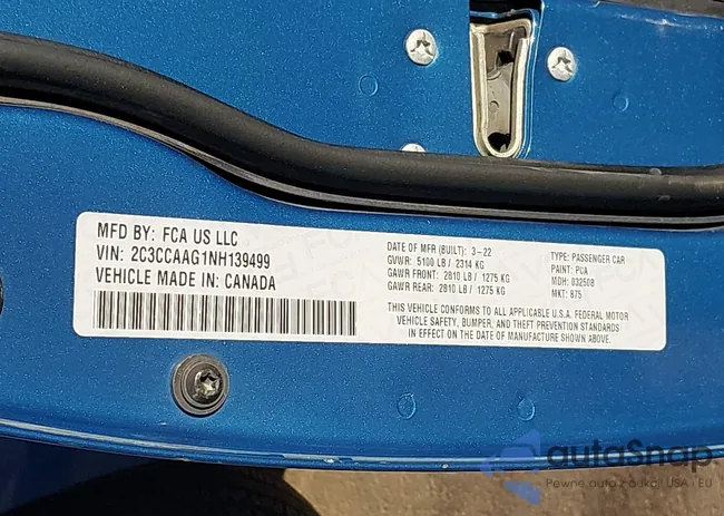 2C3CCAAG1NH139499: 44167906