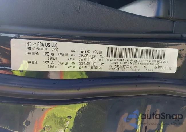 1C4RDJDG3GC477104: 44167988