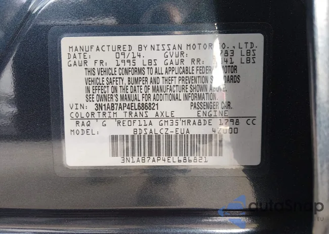 3N1AB7AP4EL686821: 44167080