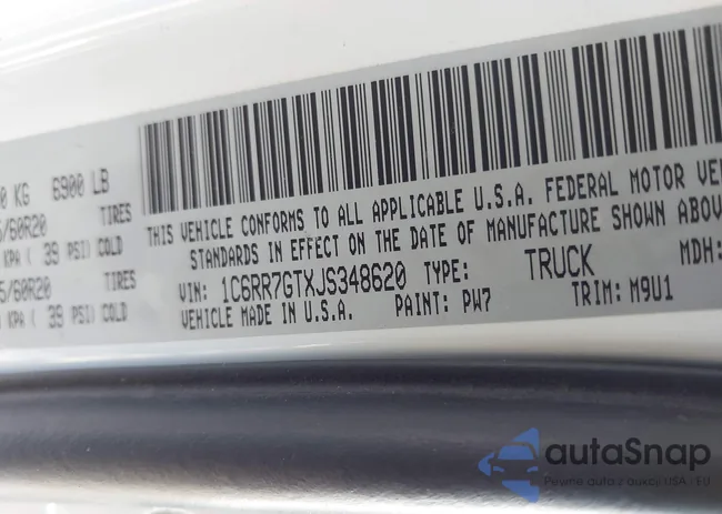 1C6RR7GTXJS348620: 44167111