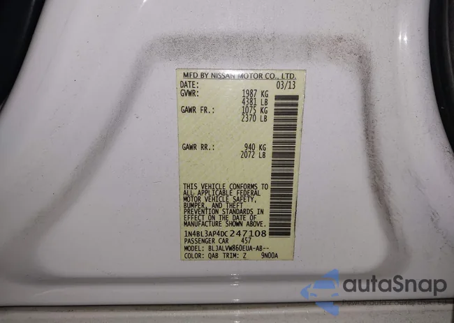 1N4BL3AP4DC247108: 44167218