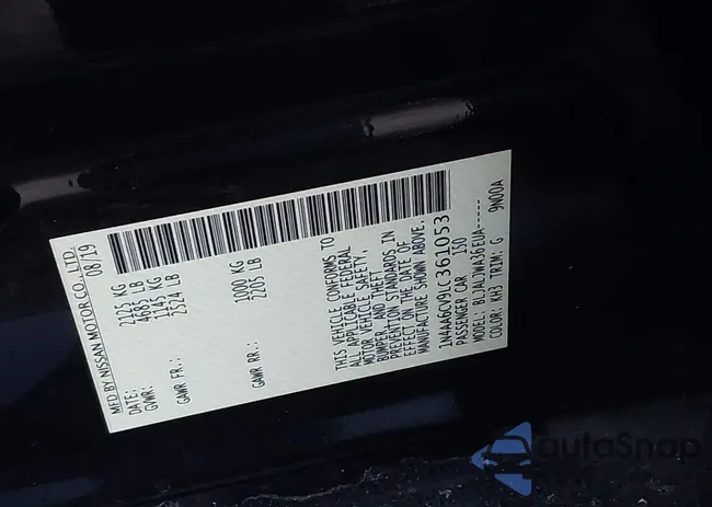 1N4AA6CV9LC361053: 44167221