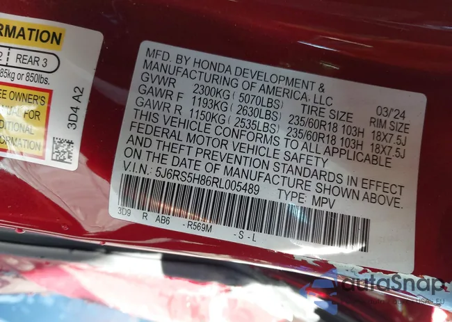 5J6RS5H86RL005489: 44167313