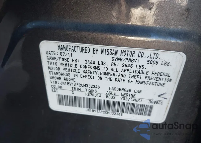 JN1BY1AP2CM332346: 44167367