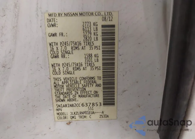 5N1AR1NB2CC637853: 44167425