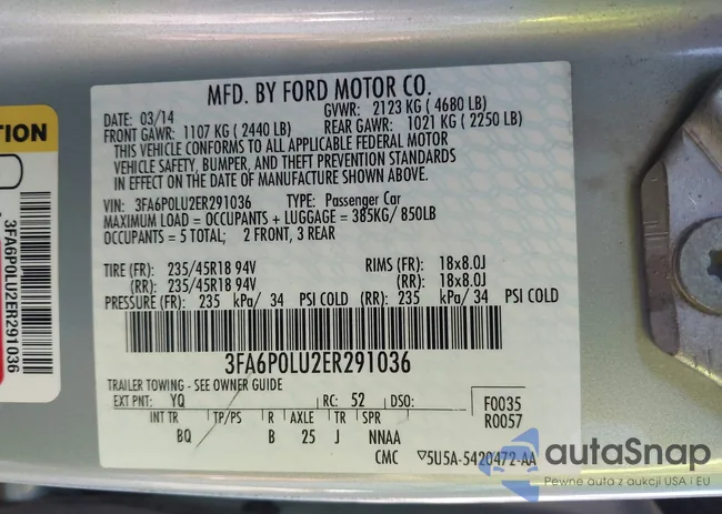 3FA6P0LU2ER291036: 44167427