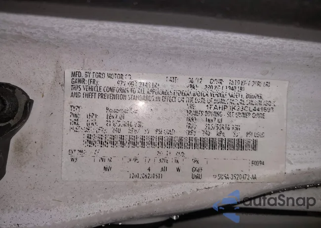 1FAHP3K23CL441693: 44168469