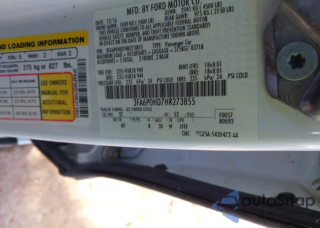 3FA6P0HD7HR273855: 44168498