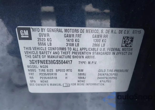 3GYFNEE38GS504417: 44168683