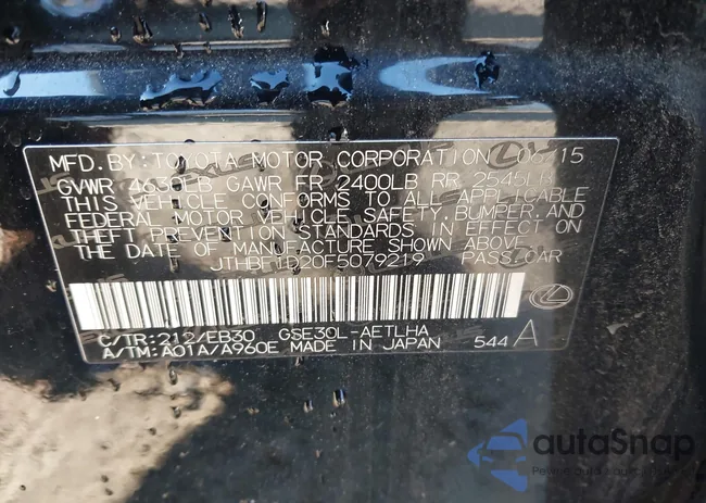 JTHBF1D20F5079219: 44168969