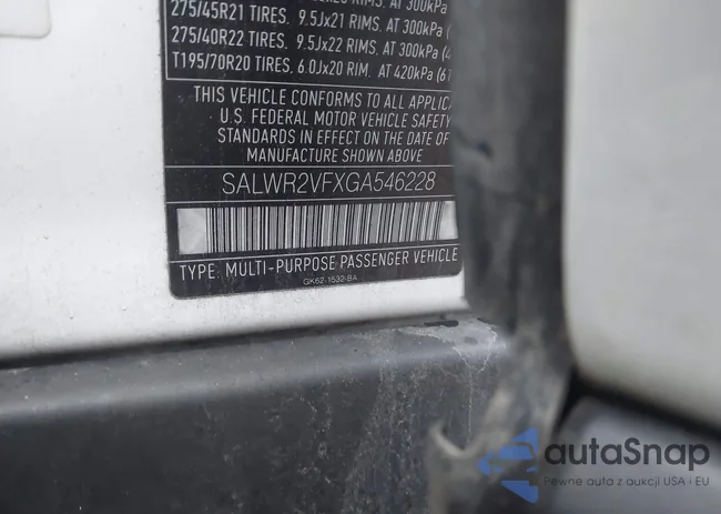 SALWR2VFXGA546228: 44168973