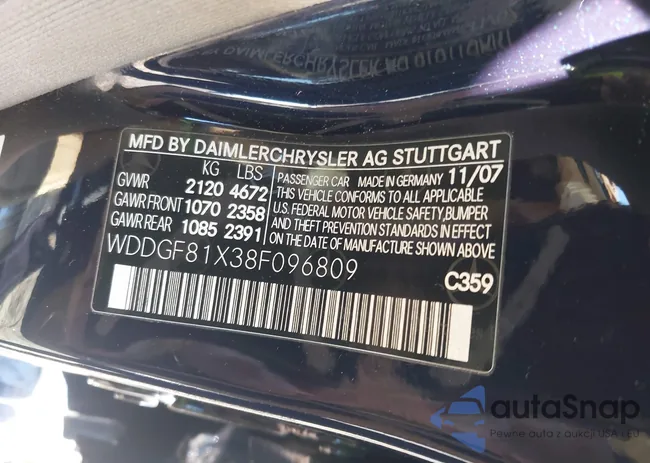 WDDGF81X38F096809: 44168116