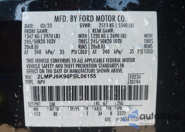 2LMPJ6K98PBL06155: 44168368