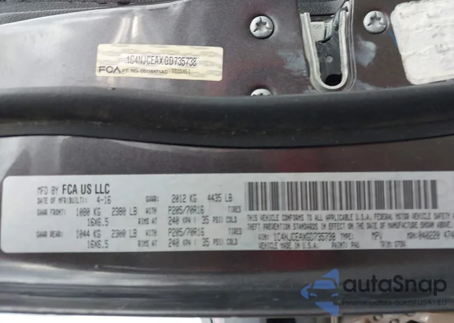 1C4NJCEAXGD735738: 44168406