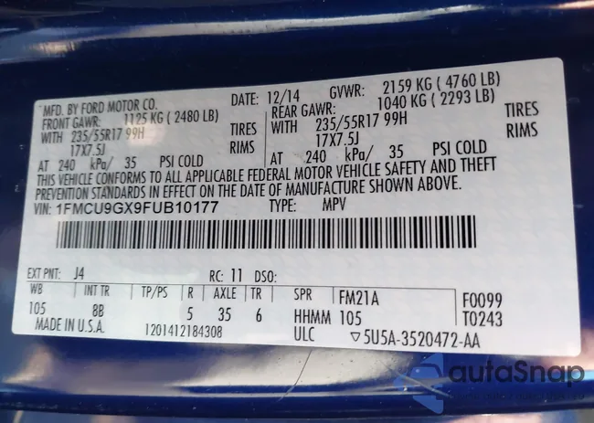 1FMCU9GX9FUB10177: 44168419