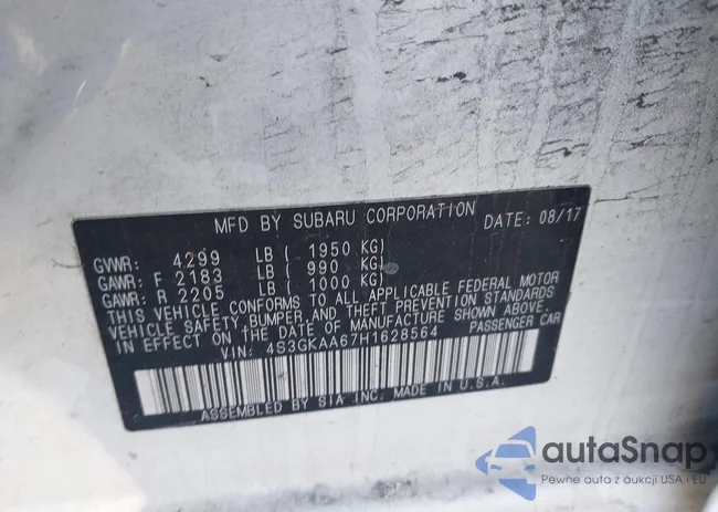 4S3GKAA67H1628564: 44169441