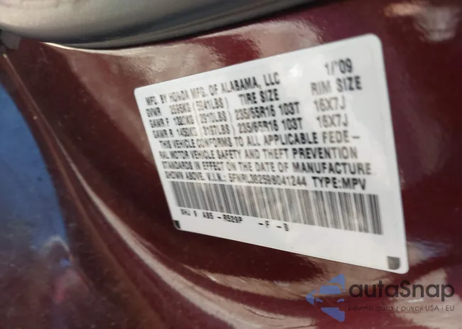 5FNRL38259B041244: 44169563