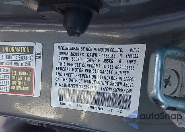 JHMZE2H76AS029710: 44169598