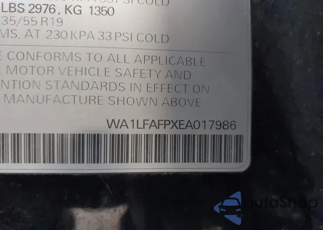 WA1LFAFPXEA017986: 44169739