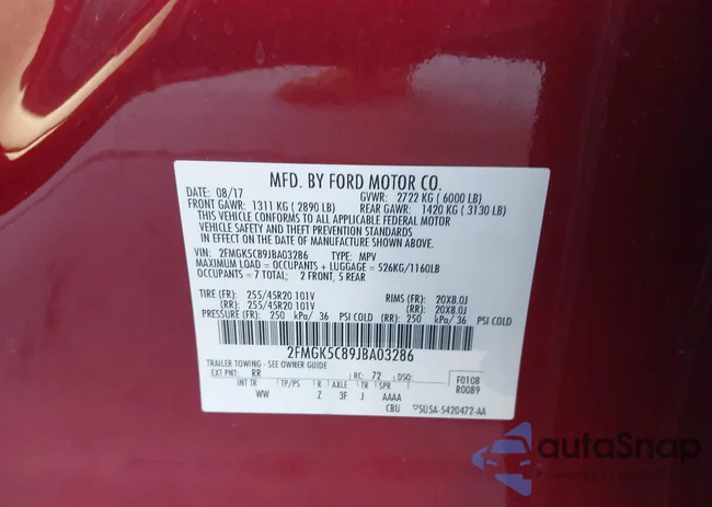 2FMGK5C89JBA03286: 44169776