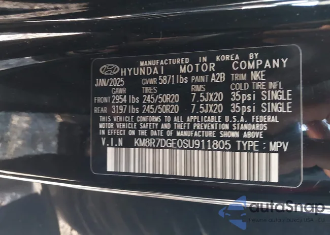 KM8R7DGE0SU911805: 44169837