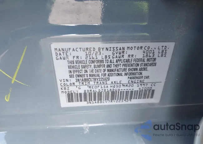 3N1AB8CV7RY225929: 44169902