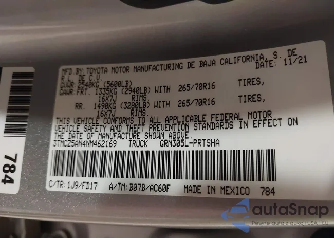 3TMCZ5AN4NM462169: 44169192