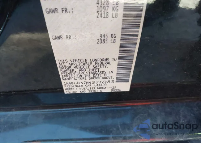 1N4BL4CV7MN376983: 44169243