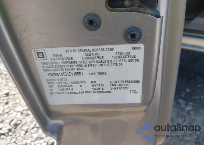 1GCEK14T51Z118651: 44169245