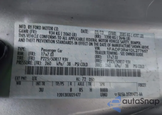 1FADP3R41DL277657: 44169368