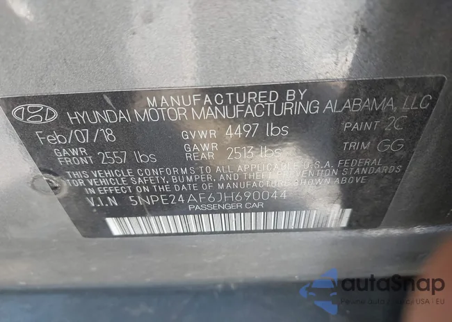 5NPE24AF6JH690044: 44169437