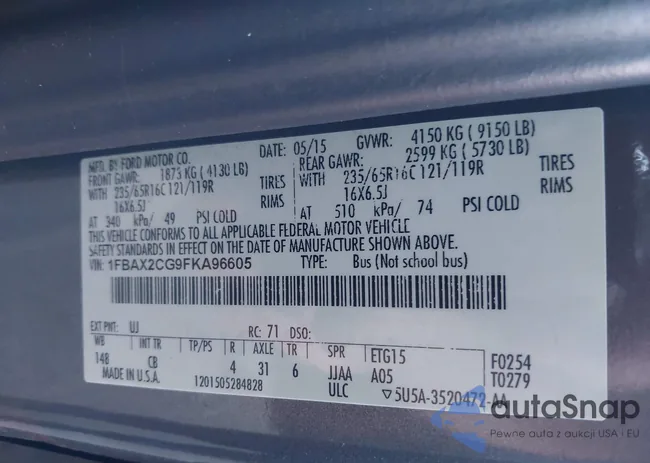 1FBAX2CG9FKA96605: 44170508