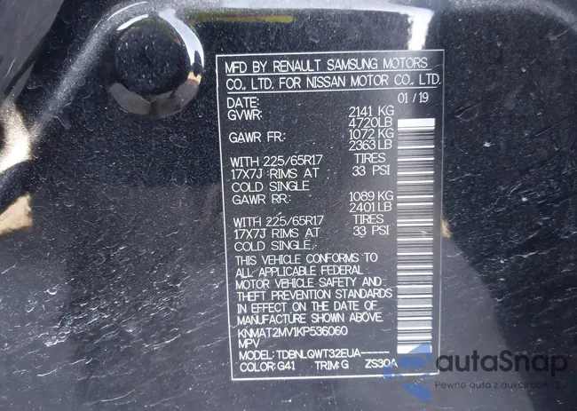 KNMAT2MV1KP536060: 44170563