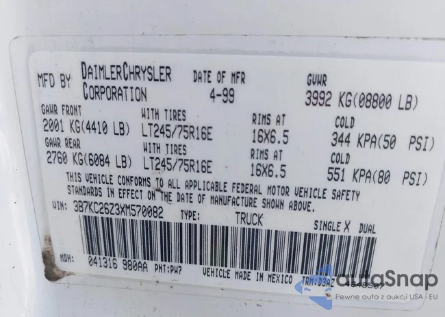 3B7KC26Z3XM570082: 44170638