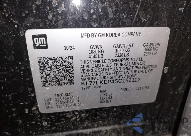 KL77LKEP4SC152112: 44170041