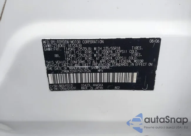 JTMBK32VX75013526: 44170064