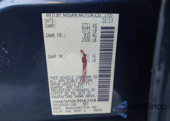 1N4AB7AP3DN906208: 44170182