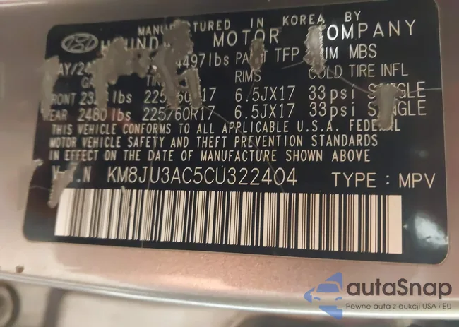 KM8JU3AC5CU322404: 44171617