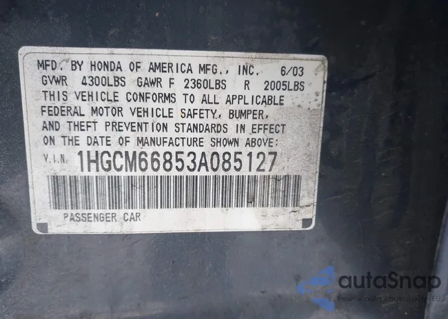 1HGCM66853A085127: 44171619