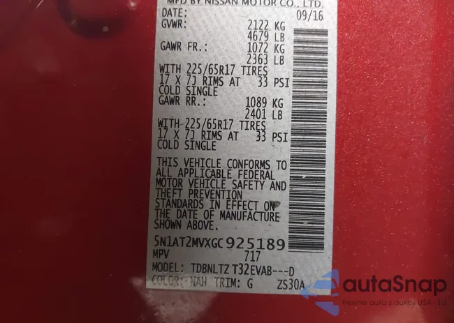 5N1AT2MVXGC925189: 44171673