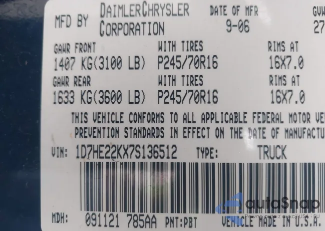 1D7HE22KX7S136512: 44171688