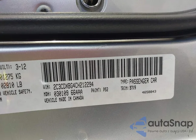 2C3CDXBG4CH212294: 44171695