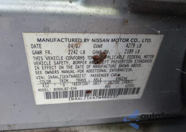 1N4AL21EX7N460237: 44171785