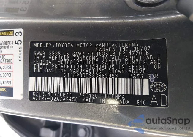 2T1BR30E28C885993: 44171964